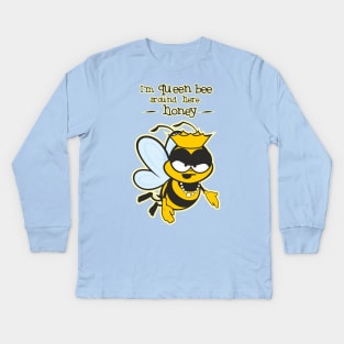 I'm Queen Bee Honey Kids Long Sleeve T-Shirt